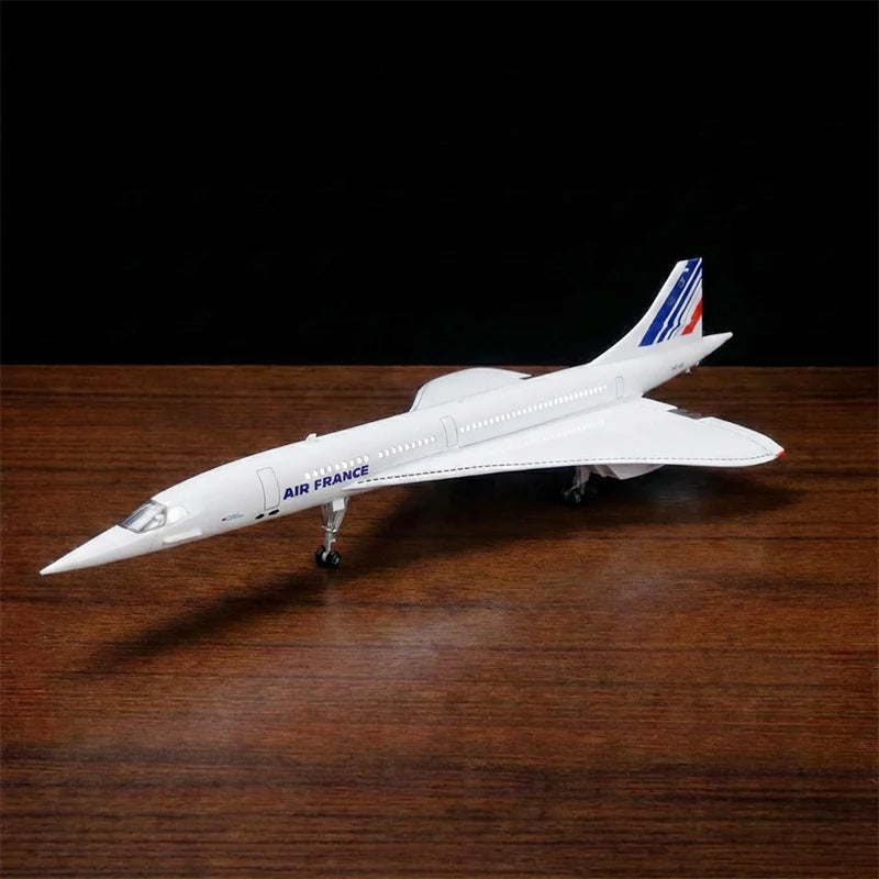 large scale Air France Concorde 1:125 model airplane F-BVFB with LED lights detailed aircraft display model