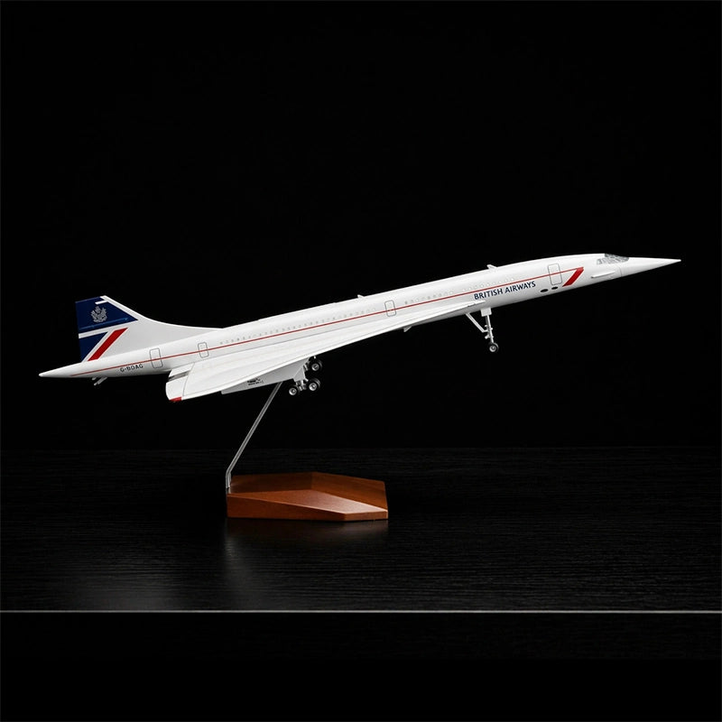 large scale Concorde model airplane 1:125 Singapore Airlines British Airways livery detailed aircraft display model