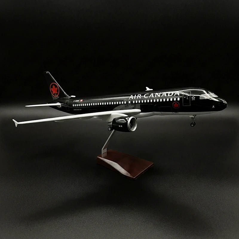 Air Canada Airbus A320-200 Model Airplane 1:80 Scale with LED Cabin Lights | Premium Display Model