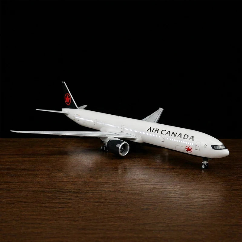 Air Canada Boeing 777-300ER model aircraft 1:157 scale on display stand