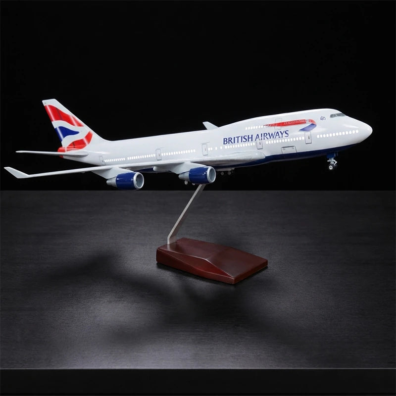 British Airways Boeing 747 1:150 Modellflugzeug zum Ausstellen in Premiumqualität