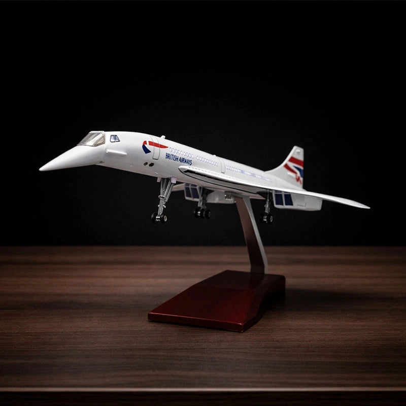 large scale British Airways Concorde model airplane 1:125 detailed aircraft display model