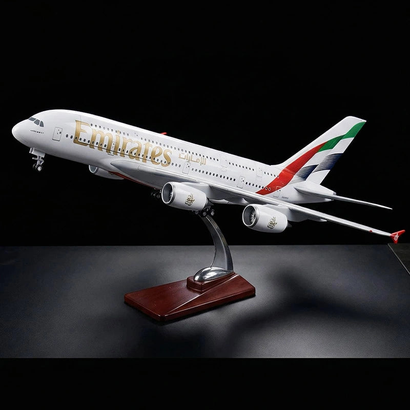 large scale Emirates A380 model airplane 1:160 detailed aircraft display model