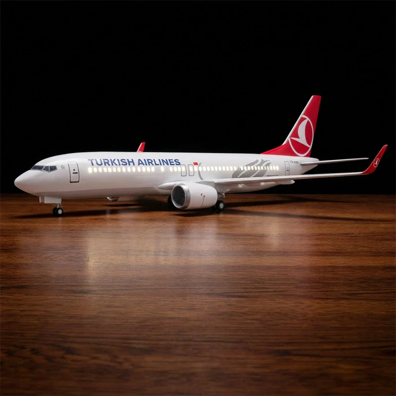 Turkish Airlines Boeing 737-800 1:85 Scale Aircraft Model Display