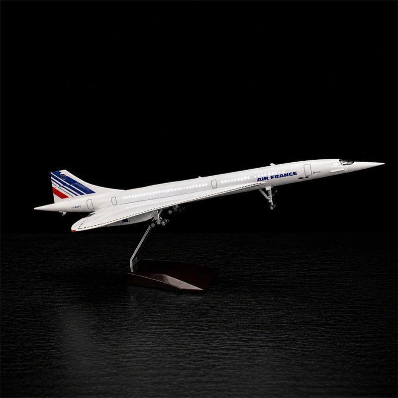 large scale Air France Concorde 1:125 model airplane F-BVFB with LED lights detailed aircraft display model