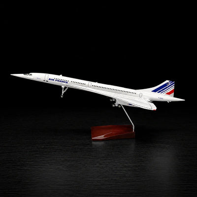 large scale Air France Concorde 1:125 model airplane F-BVFB with LED lights detailed aircraft display model