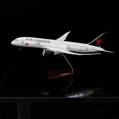Air Canada Boeing 787-9 model aircraft 1:130 scale on display stand