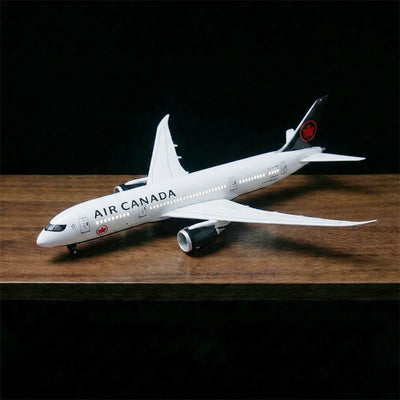 Air Canada Boeing 787-9 model aircraft 1:130 scale on display stand
