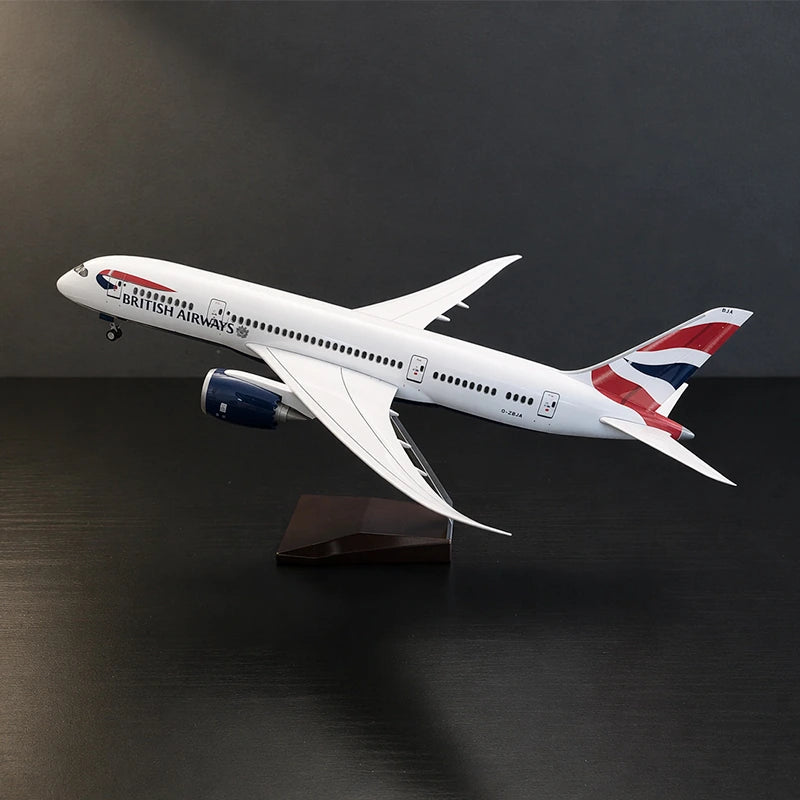 BA Boeing 787-9 1:130 Large Scale Desktop Model with Built-in LED Windows