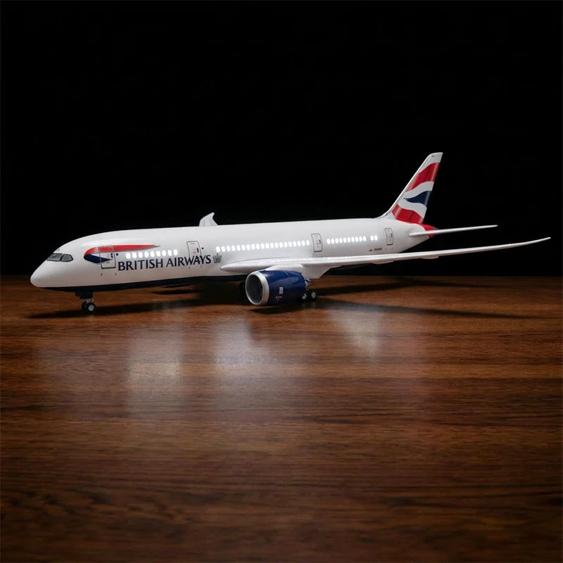 BA Boeing 787-9 1:130 Large Scale Desktop Model with Built-in LED Windows