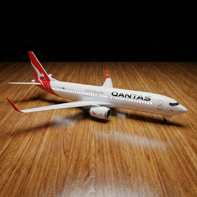 large scale Qantas 737-800 model airplane 1:85 detailed aircraft display model