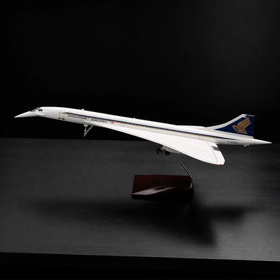 large scale Concorde model airplane 1:125 Singapore Airlines British Airways livery detailed aircraft display model