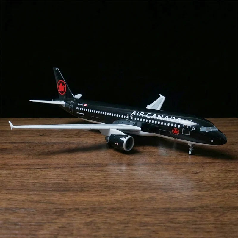 Air Canada Airbus A320-200 Model Airplane 1:80 Scale with LED Cabin Lights | Premium Display Model