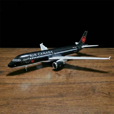 Air Canada Airbus A320-200 Model Airplane 1:80 Scale with LED Cabin Lights | Premium Display Model