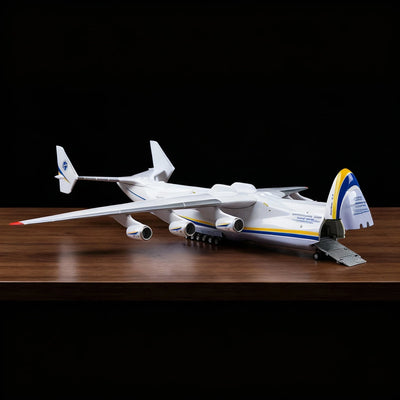 Antonov An-225 Mriya model aircraft 1:200 scale on display stand