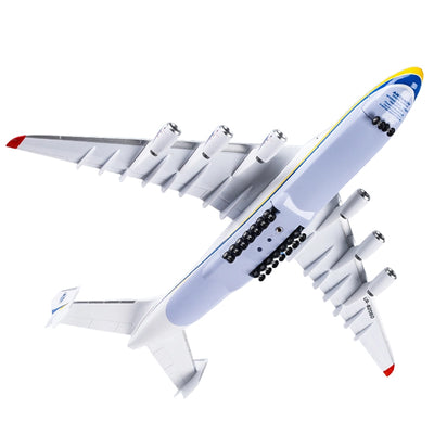 Antonov An-225 Mriya model aircraft 1:200 scale on display stand