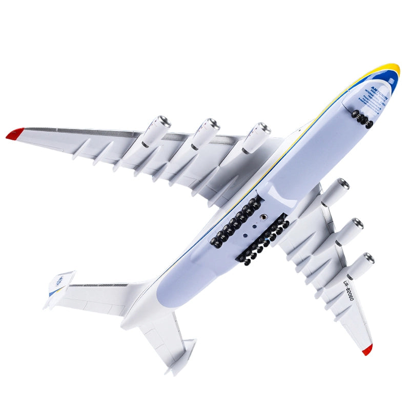 Antonov An-225 Mriya model aircraft 1:200 scale on display stand