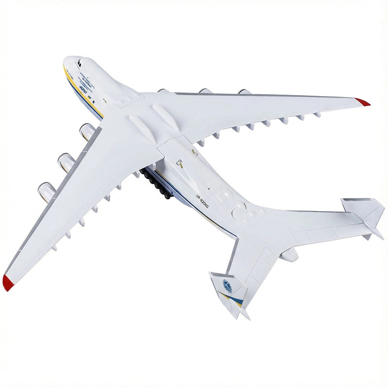Antonov An-225 Mriya model aircraft 1:200 scale on display stand