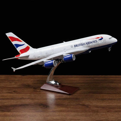 large scale British Airways A380 model airplane 1:160 detailed aircraft display model