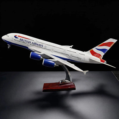 large scale British Airways A380 model airplane 1:160 detailed aircraft display model