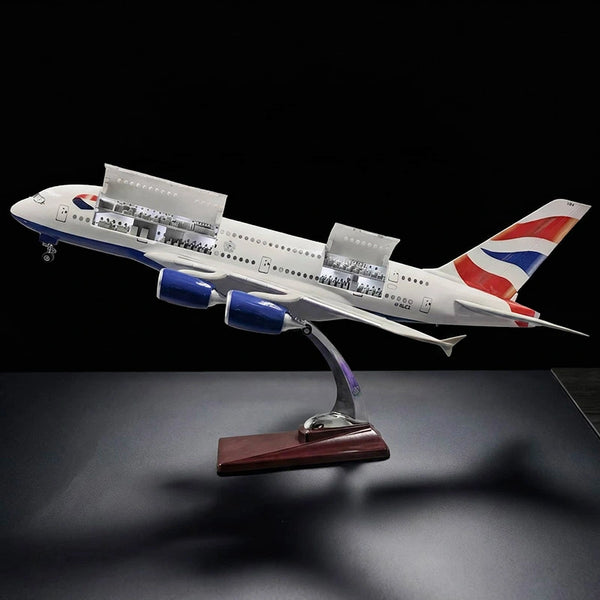 ブリティッシュ・エアウェイズ エアバス A380 1/160 LEDライト付き Premium 1:160 British Airways A380 Model with LED Lights