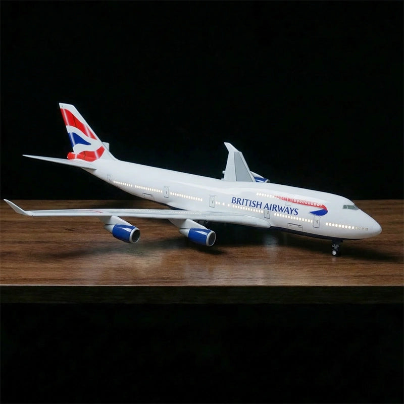 British Airways Boeing 747 1:150 Modellflugzeug zum Ausstellen in Premiumqualität