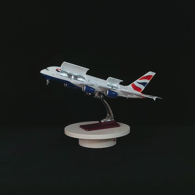 large scale British Airways A380 model airplane 1:160 detailed aircraft display model