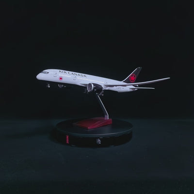 Air Canada Boeing 787-9 model aircraft 1:130 scale on display stand