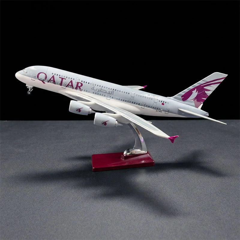Qatar Airways A380 Modell 1:160 – Luxuriöses Flugzeugmodell aus Metalldruckguss
