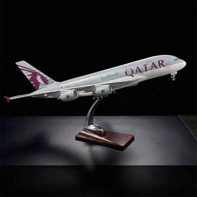 Qatar Airways A380 Modell 1:160 – Luxuriöses Flugzeugmodell aus Metalldruckguss
