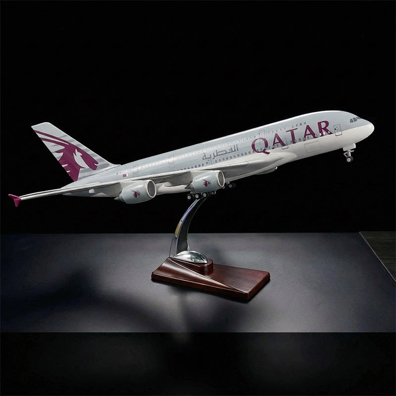 Qatar Airways A380 Modell 1:160 – Luxuriöses Flugzeugmodell aus Metalldruckguss