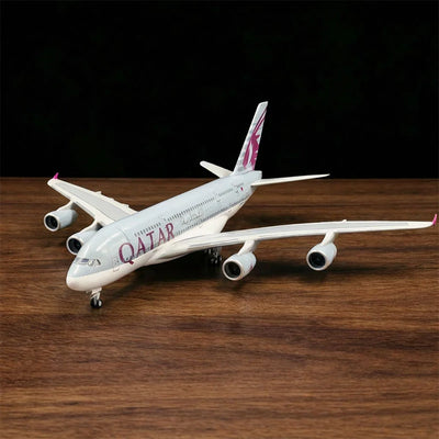 Qatar Airways A380 Modell 1:160 – Luxuriöses Flugzeugmodell aus Metalldruckguss