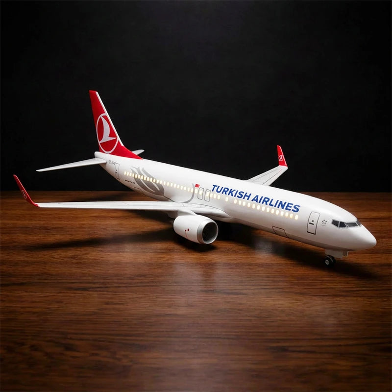Turkish Airlines Boeing 737-800 Flugzeugmodell im Maßstab 1:85 Ausstellungsstück