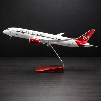 Virgin Atlantic Boeing 787-9 Dreamliner model aircraft 1:130 scale on display stand
